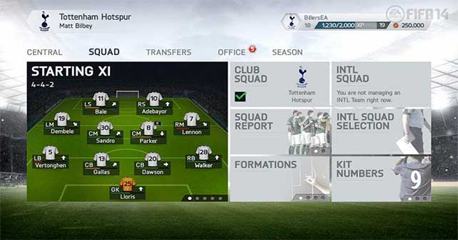 FIFA 14 Career Mode