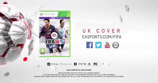 Revealed the FIFA 14 Cover for UK with Gareth Bale