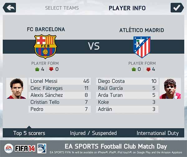 New FIFA 14 Screenshots to iPhone, iPad, iPod and Android