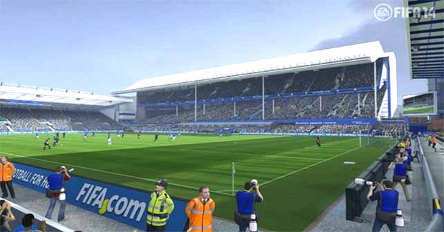 Everton Partnership with EA Sports takes Goodison Park into FIFA 14