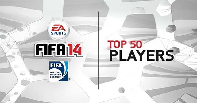 The 50 FIFA 14 Players with Higher Ratings