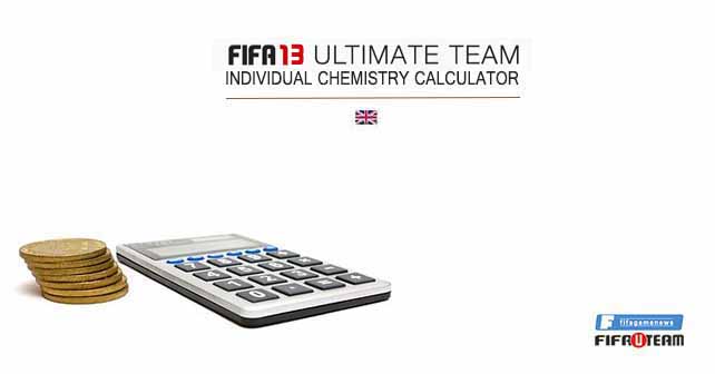 FIFA 13 Ultimate Team Individual Chemistry Calculator