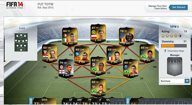 FIFA 14 Ultimate Team - TOTW 3