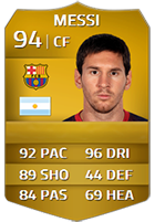 messi fifa 14 card