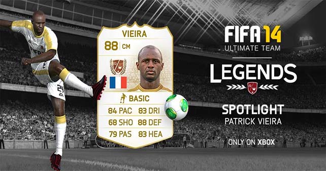 FUT 14 Legends Spotlight - Patrick Vieira is the New Legend of the Week