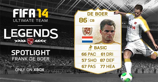 FUT 14 Legends Spotlight - Frank De Boer is the New Legend of the Week