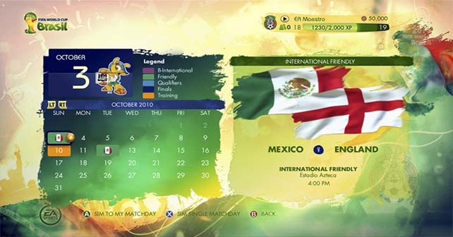 Six Game Modes of FIFA World Cup Brazil 2014