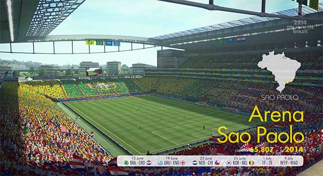 The New Stadiums of EA Sports 2014 FIFA World Cup Brazil