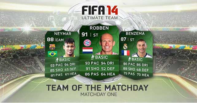 retfærdig Email historie FIFA 14 Ultimate Team - Team of the Match Day 1