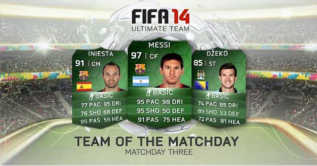 FIFA 14 Ultimate Team - Team of the Match Day 3