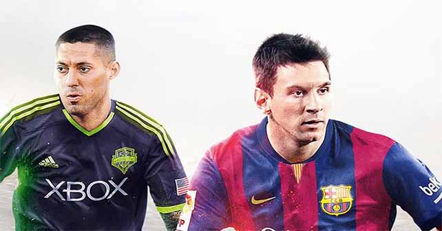 Clint Dempsey Join Messi on the FIFA 15 cover for North America