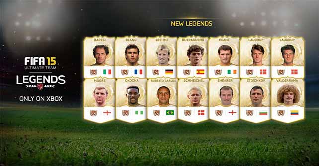 Fifteen New Legends are coming to FIFA 15