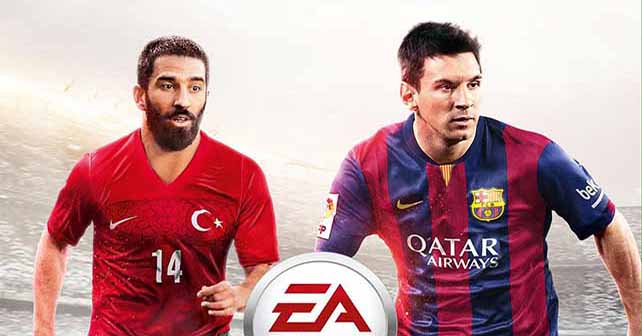 Arda Turan joins Messi on the FIFA 15 cover for Turkey