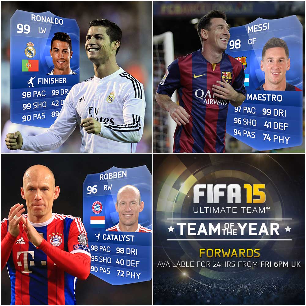 FIFA 15 TOTY Forwards  Available in Packs Now