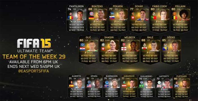 FIFA 15 Ultimate Team - TOTW 29