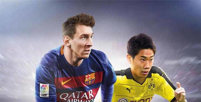 Shinji Kagawa joins Messi on the Japanese FIFA 16 cover