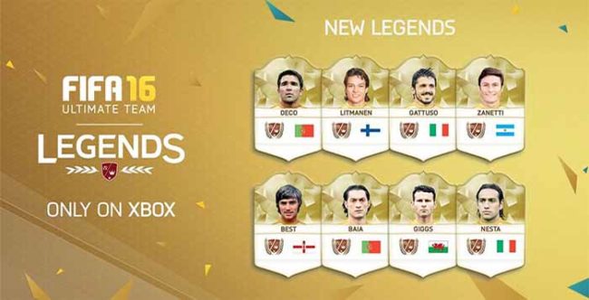 Eight New Legends are coming to FIFA 16