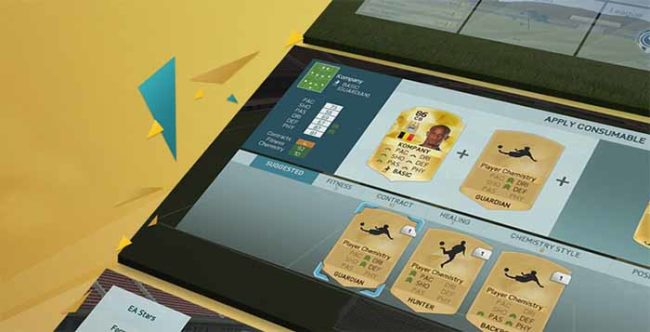 User Interface Improvements of FIFA 16 Ultimate Team
