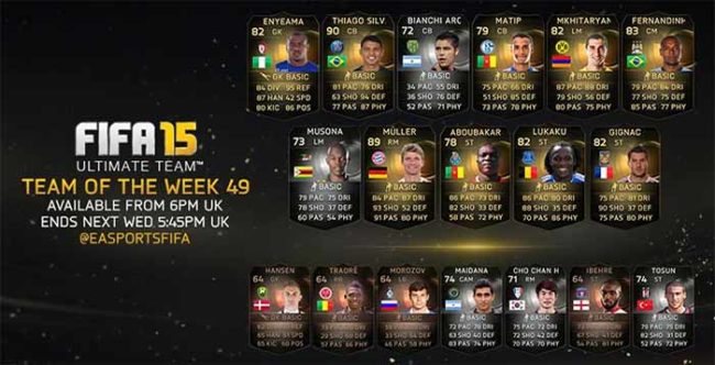FIFA 15 Ultimate Team - TOTW 49