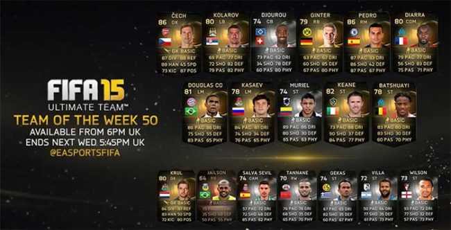 FIFA 15 Ultimate Team - TOTW 50