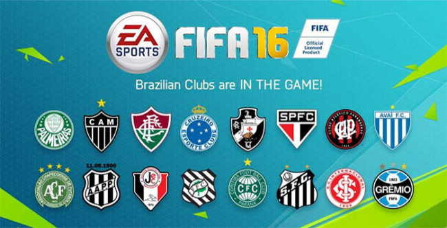 Brazilian Teams to join FIFA 16