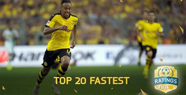 Fastest FIFA 16 Players