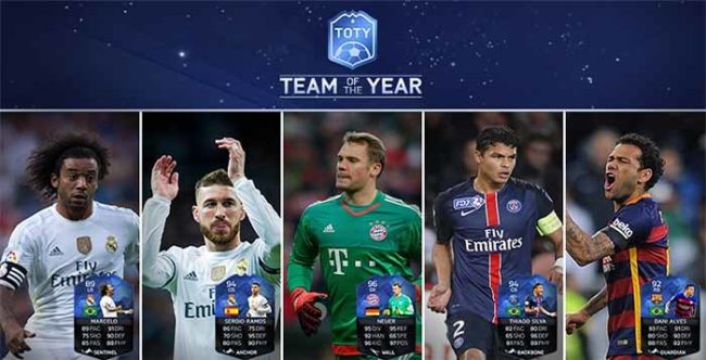 FIFA 16 TOTY Goalkeeper and Defenders Available in Packs Now