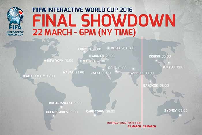 Watch the Grand Final of FIFA Interactive World Cup 2016 Live