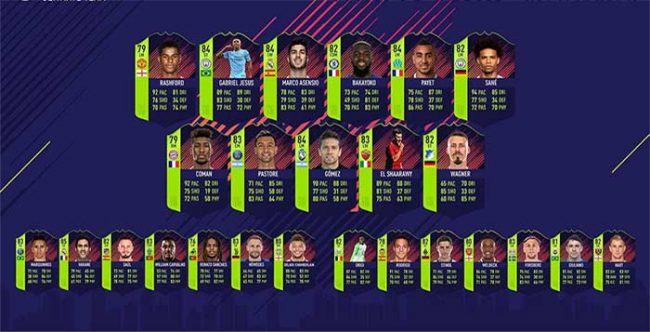 FIFA 18 PTG Players - The Path to Glory Squad