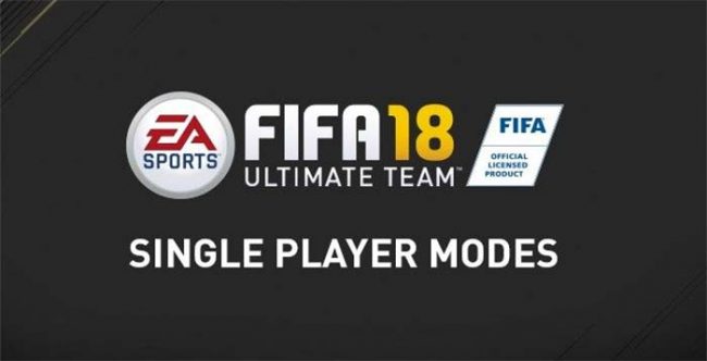 FIFA 18 Ultimate Team Single Player Modes