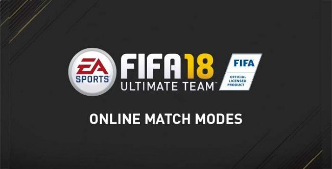 FIFA 18 Ultimate Team Online Player Modes