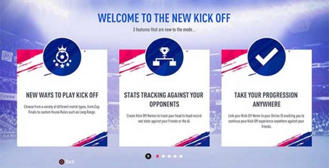 New Kick-Off Mode in FIFA 19