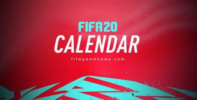 FIFA 20 Calendar Dates