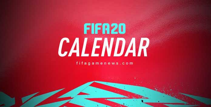 FIFA 20 Calendar Dates